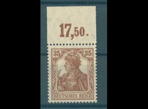 DEUTSCHES REICH 1918 Nr 103 postfrisch (226967)