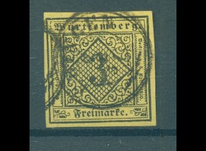 WUERTTEMBERG 1851 Nr 2 gestempelt (227054)