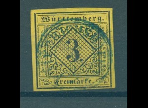 WUERTTEMBERG 1851 Nr 2 gestempelt (227056)