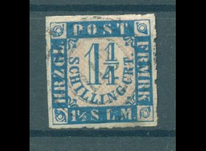 SCHLESWIG-HOLSTEIN 1864 Nr 7 gestempelt (227121)