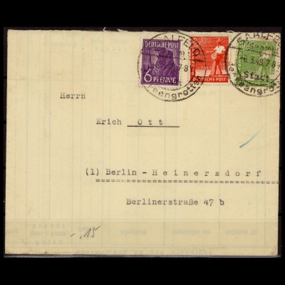 KONTROLLRAT 1948 Nr 945 gestempelt (227807)