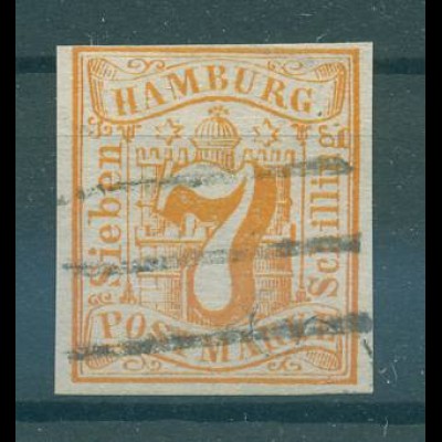 HAMBURG 1859 Nr 6 gestempelt (227922)