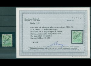 BERLIN 1948 PLATTENFEHLER Nr 16 AF II gestempelt (227999)