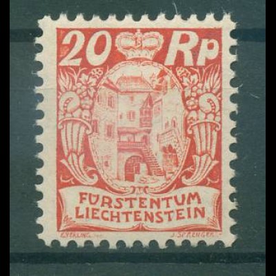 LIECHTENSTEIN 1924 Nr 70 postfrisch (228371)