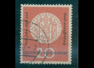 BUND 1957 PLATTENFEHLER Nr 255 f5 gestempelt (228395)