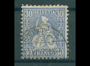 SCHWEIZ 1867 Nr 33 gestempelt (228600)