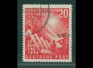 BUND 1949 PLATTENFEHLER Nr 112 II gestempelt (500343)