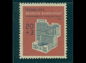 BUND 1953 PLATTENFEHLER Nr 172 I postfrisch (500374)