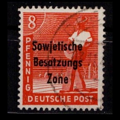 SBZ 1948 Nr 184 AF VII gestempelt (230890)
