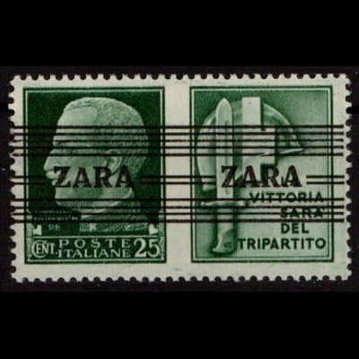 BES. II. WK. ZARA 1943 Nr 35.4 II/III postfrisch (230961)