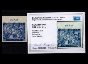 SBZ 1949 Nr 231b postfrisch (231006)