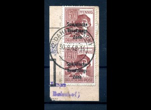 SBZ 1948 PLATTENFEHLER Nr A195 PF II gestempelt (231266)