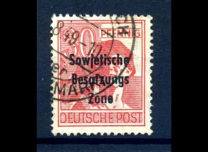 SBZ 1948 PLATTENFEHLER Nr 192 F99 gestempelt (231268)