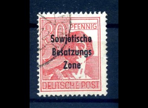 SBZ 1948 PLATTENFEHLER Nr 192 PF I gestempelt (231270)