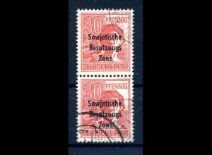 SBZ 1948 PLATTENFEHLER Nr 192 F55 gestempelt (231276)