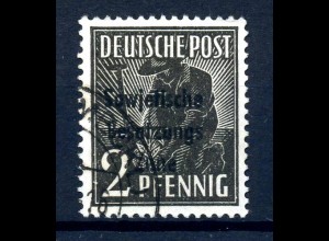 SBZ 1948 PLATTENFEHLER Nr 182 F15 gestempelt (231284)