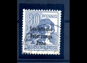 SBZ 1948 PLATTENFEHLER Nr 196 F50 gestempelt (231287)