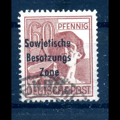 SBZ 1948 PLATTENFEHLER Nr A195 PF II gestempelt (231297)