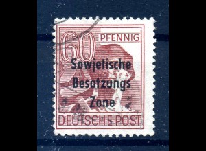 SBZ 1948 PLATTENFEHLER Nr A195 PF II gestempelt (231298)