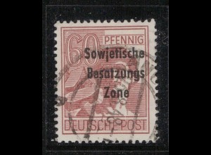 SBZ 1948 PLATTENFEHLER Nr A195 PF II gestempelt (231642)