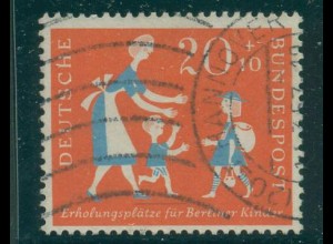 BUND 1957 PLATTENFEHLER Nr 251 II gestempelt (231661)