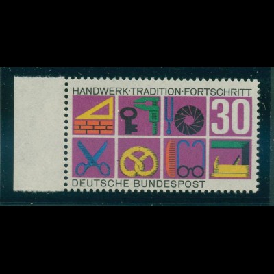 BUND 1968 PLATTENFEHLER Nr 553 II postfrisch (231699)