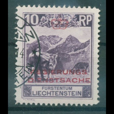 LIECHTENSTEIN 1932 Nr D2B gestempelt (231751)