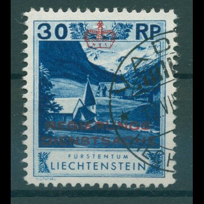 LIECHTENSTEIN 1932 Nr D4B gestempelt (231753)