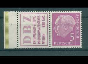 BUND 1955 ZD W6 postfrisch (231822)