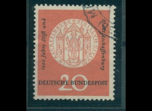 BUND 1957 PLATTENFEHLER Nr 255 VII gestempelt (231902)