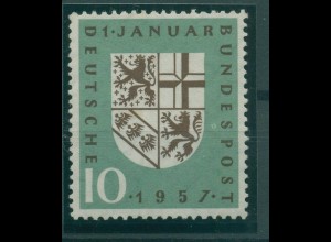 BUND 1957 PLATTENFEHLER Nr 249 I postfrisch (231908)