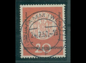 BUND 1957 PLATTENFEHLER Nr 255 I gestempelt (231909)