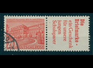 BERLIN 1952 ZD W17 gestempelt (231963)
