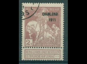 BELGIEN 1911 Nr 86III gestempelt (232156)