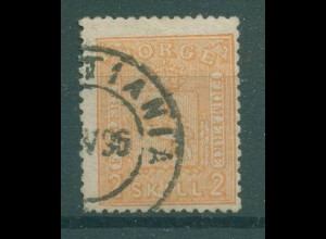 NORWEGEN 1867 Nr 12 gestempelt (232164)