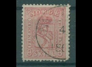 NORWEGEN 1867 Nr 15 gestempelt (232165)