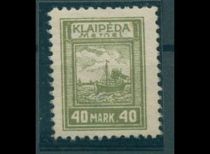 MEMEL 1923 Nr 151 I ungebraucht (232266)