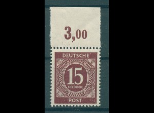 KONTROLLRAT 1946 Nr 921b postfrisch (232331)
