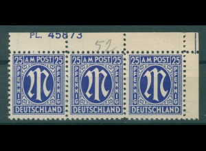 BIZONE 1945 Nr 9 PlNr postfrisch (232388)