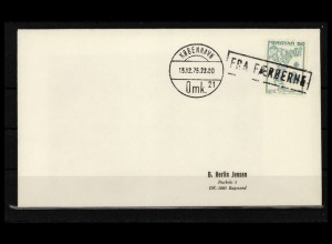 FÄRÖER 1975 echt gelaufener Brief gestempelt (232405)