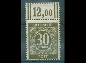 KONTROLLRAT 1946 Nr 928b postfrisch (920104)