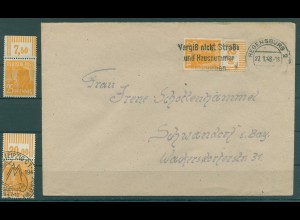 KONTROLLRAT 1947 Nr 952 gestempelt (920173)