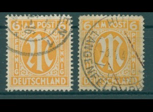 BIZONE 1945 Nr 13Ax+Ay gestempelt (920333)