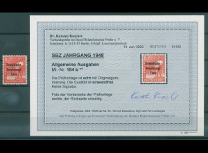 SBZ 1948 Nr 184b postfrisch (920606)