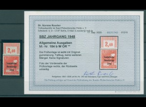 SBZ 1948 Nr 184b OR postfrisch (920607)