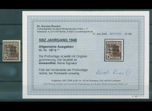 SBZ 1948 Nr 187a postfrisch (920616)