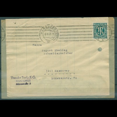 BIZONE 1945 Nr 25Bz Brief (920697)