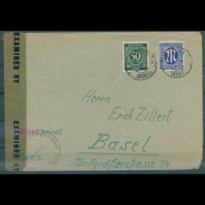 BIZONE 1945 Nr 9z Brief (920709)