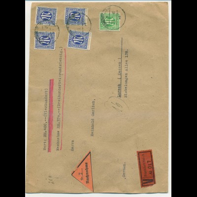 BIZONE 1945 Nr 3z+9z Brief (920714)