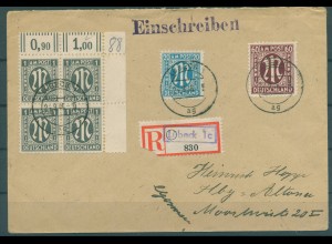 BIZONE 1945 Nr 16Bz oN Brief (920718)